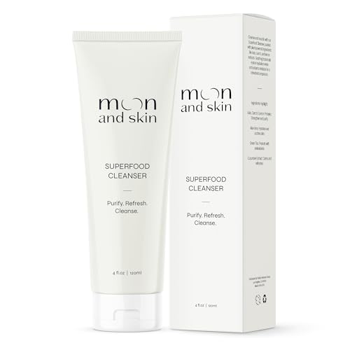 Superfood Cleanser Gentle Face Wash with HydroProtein - Moon and Skin Official Imagery - 1