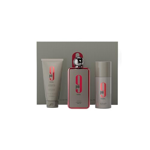 Afnan 9 PM Rebel Unisex Luxury Perfume Gift Set Eau De - Afnan Official Imagery - 1