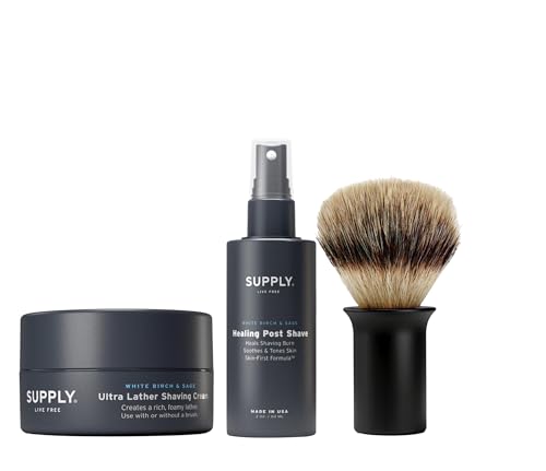 SUPPLY Men s Shave Accessories Set White Birch Sage Matte - Supply Official Imagery - 1
