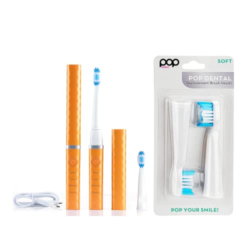 Pop Sonic USB Charge Anywhere Toothbrush Bonus 2 Pack - Pop Sonic Official Imagery - 1