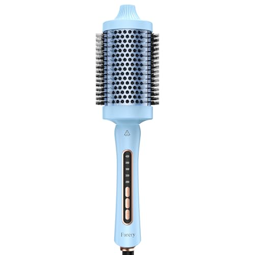 Farery 2 4 Thermal Brush 60mm Heated Round Brush for Long - FARERY Official Imagery - 1