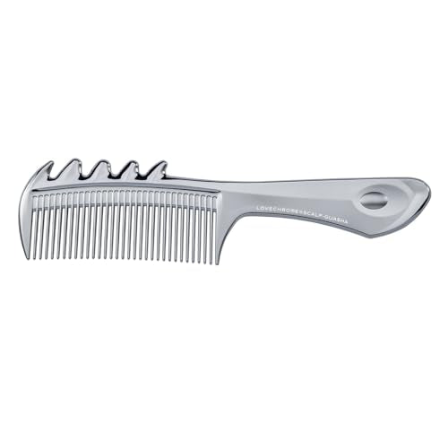 LOVECHROME F Scalp Guasha Japanese Artisan Anti Static Comb - LOVECHROME Official Imagery - 1