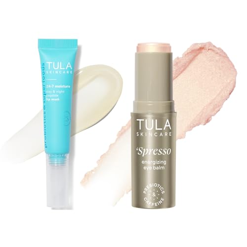 TULA Cappuccino Spresso Eye Balm 24 7 Lip Mask Set 0 35 oz 0 - Premium Selection Official Imagery - 1