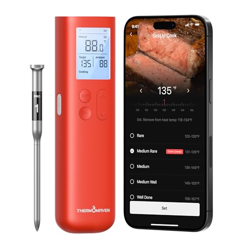 ThermoMaven Sub 1G Smart Wireless Meat Thermometer with - ThermoMaven Official Imagery - 1