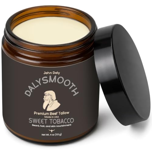 John Daly Sweet Tobacco Beef Tallow Balm Face Beard 4oz - DALYSMOOTH Official Imagery - 1