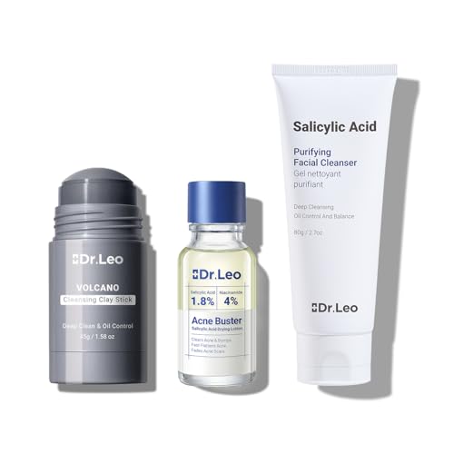 3 Step Acne Treatment Bundle 1 8 Salicylic Acid Spot Serum - Dr.Leo Official Imagery - 1