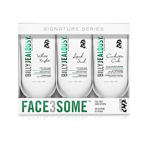 Billy Jealousy Face3Some Face Trio Vegan Mens Skin Care Kit - Premium Selection Official Imagery - 1