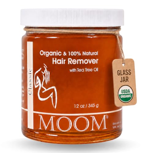 MOOM USDA Organic Sugar Wax Hair Removal for Body Face - MOOM Official Imagery - 1