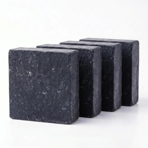 Charcoal Bentonite Clay 4 Pack Tallow Soap - RICH'S BACKYARD Official Imagery - 1