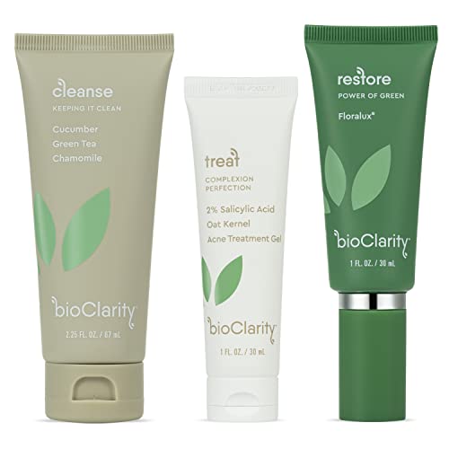 BioClarity 3 Step Acne Routine Mini Size for Oily or Acne - BioClarity Official Imagery - 1
