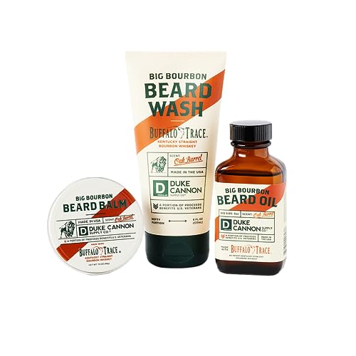 Duke Cannon Big Bourbon Beard Care Kit Oak Barrel Scent 3 - Duke Cannon Supply Co. Official Imagery - 1