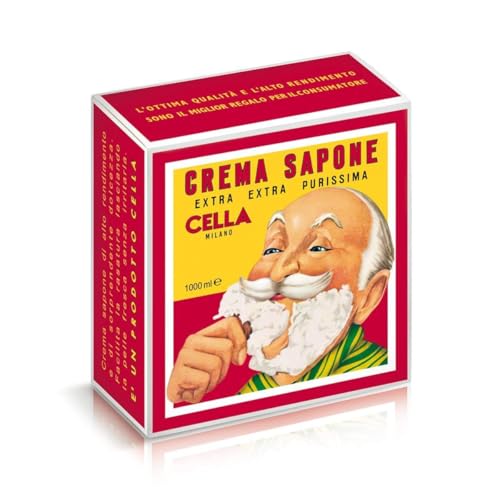 Cella Milano Almond Shaving Cream Soap Refill 1 kg - CELLA Official Imagery - 1
