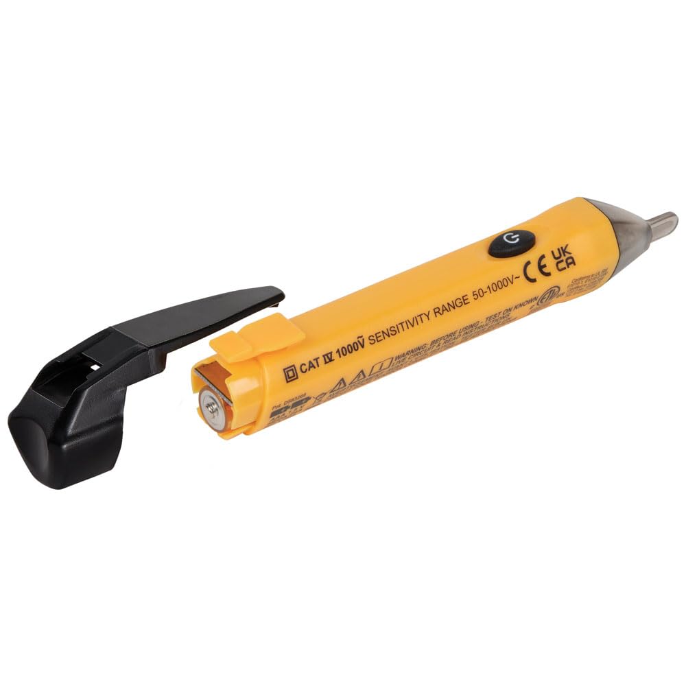 Premium Selection Klein Tools NCVT1P Voltage Tester NCVT Pen 50 to 1000V AC – back view and specifications