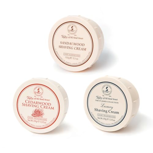 Taylor of Old Bond Street Luxury Shaving Cream Trio - Taylor of Old Bond Street Official Imagery - 1
