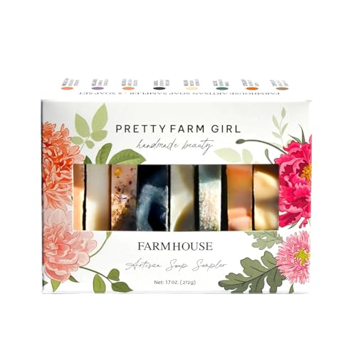 Pretty farm girl Soap Sampler Gift Kit Set of 8 Handcrafted - Pretty farm girl Official Imagery - 1
