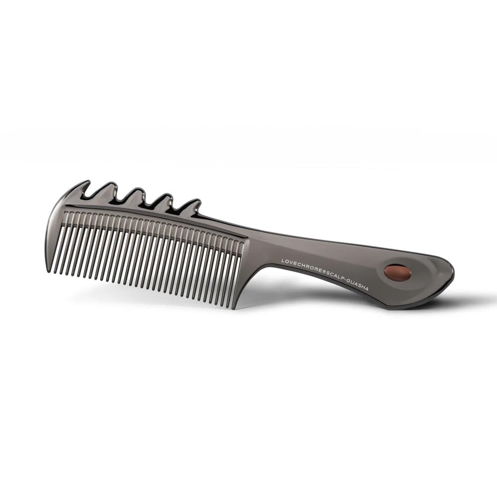 LOVECHROME F Scalp Guasha Japanese Artisan Anti Static Comb - LOVECHROME Official Imagery - 7