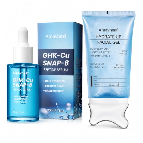 Hydrating Facial Serum and Gel Duo TUBE BOTTLE - Amavheaf Official Imagery - 1