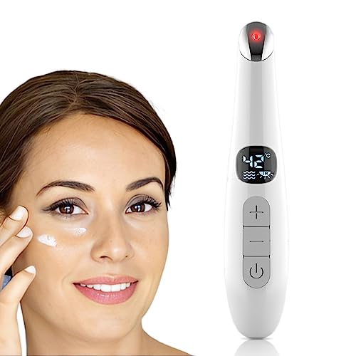 Heated Eye Wand 3 in 1 Vibrating Eye Lift Wand White - Vowleike Official Imagery - 1