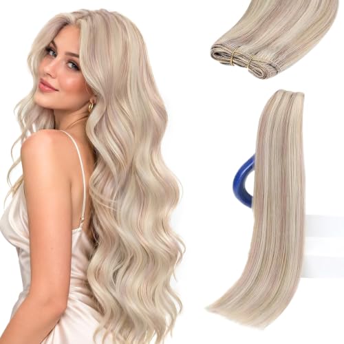 Sunny Hair Weft Hair Extensions Human Hair Blonde Highlight - Sunny Hair Official Imagery - 1