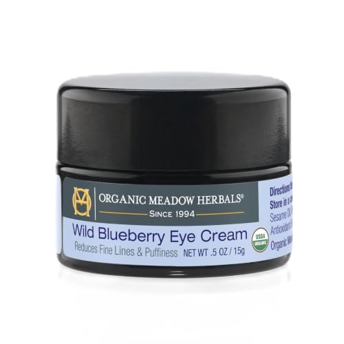 Organic Meadow Herbals Wild Blueberry Eye Cream 0 5oz USDA - Indian Meadow Herbals Official Imagery - 1