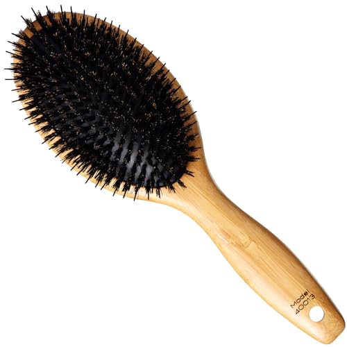 Sam Villa Signature Series Boar Bristle Hair Brush Bamboo - Premium Selection Official Imagery - 1