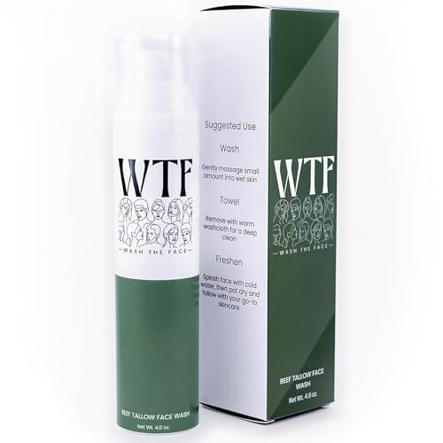 Beef Tallow Face Wash Grass Fed Gentle Moisturizing Cleanser - WTF - Wash The Face Official Imagery - 1