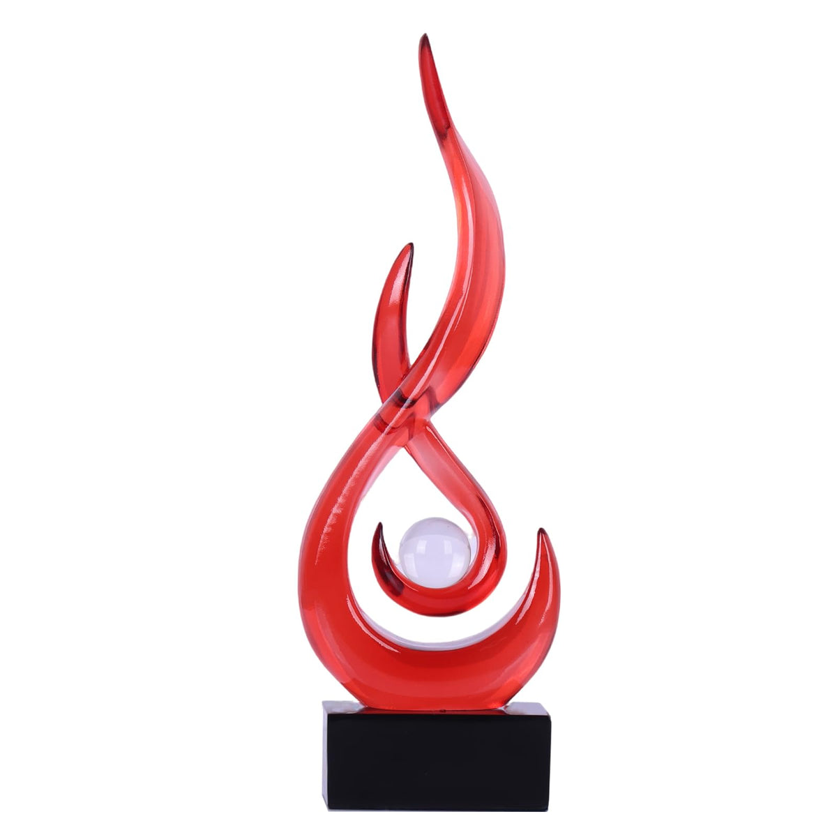 Modern Abstract Art Table Decoration Resin Flame Statue - XYQXYQ Official Imagery - 4