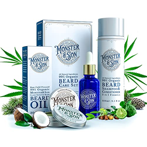 Monster Son Organic Beard Care Growth Kit - Monster&Son Official Imagery - 1
