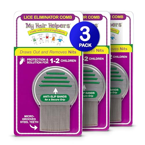 My Hair Helpers Lice Eliminator Comb - MY HAIR HELPERS NATURAL LICE REMOVAL Official Imagery - 1