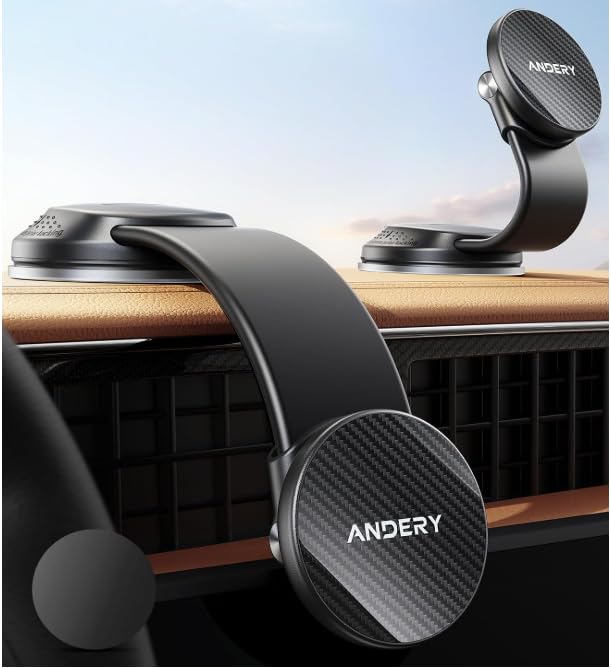 ANDERY Car Phone Holder for MagSafe 360 Adjustable Memory - ANDERY Official Imagery - 1