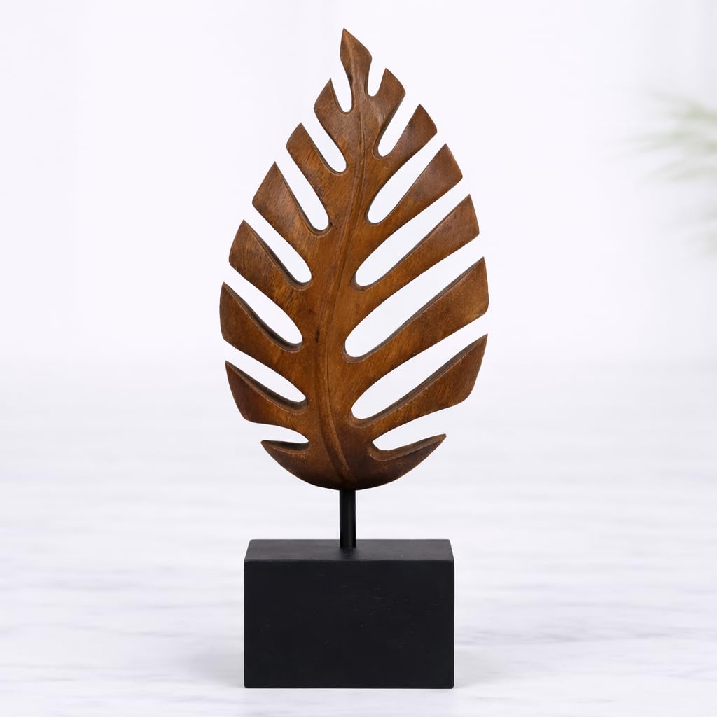 Decozen Solid Wood Leaf Sculpture Gift for Mom Home Decor - Decozen Official Imagery - 1