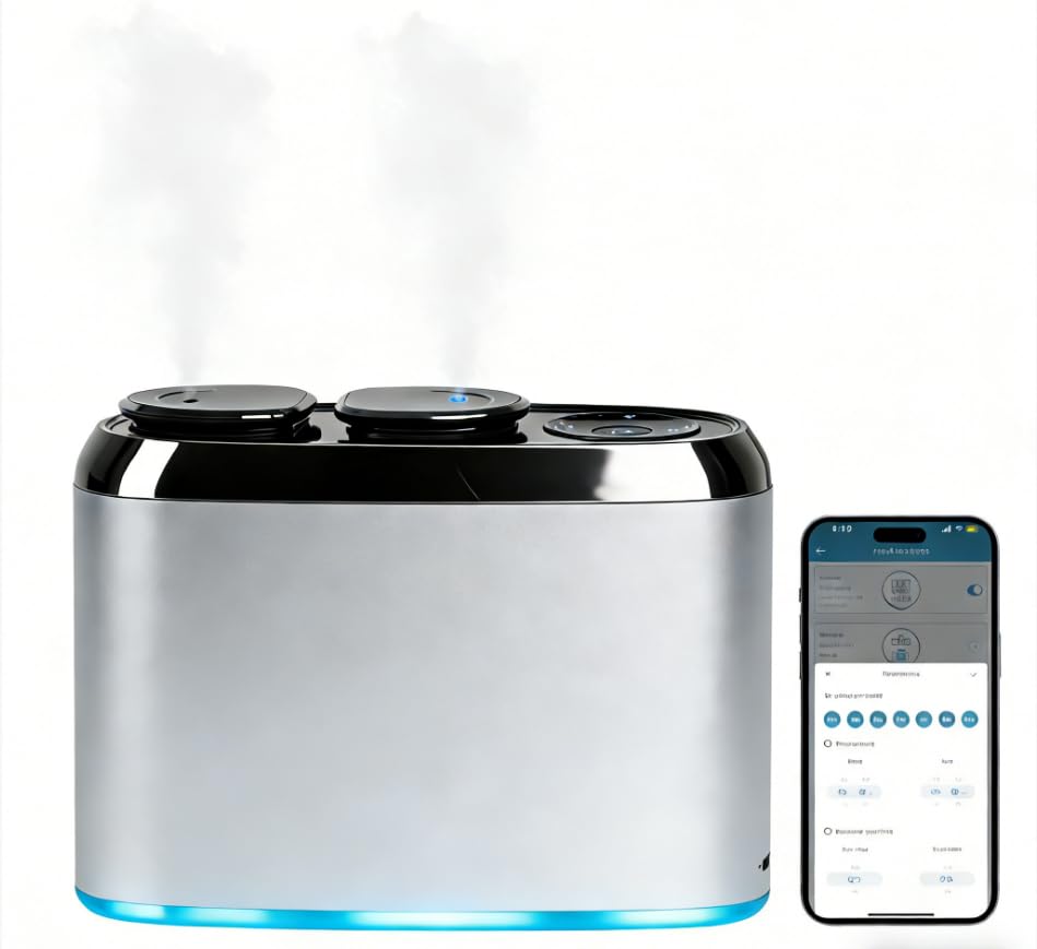 Waterless Essential Oil Diffuser Smart App Button Control - NAMSTE Official Imagery - 1