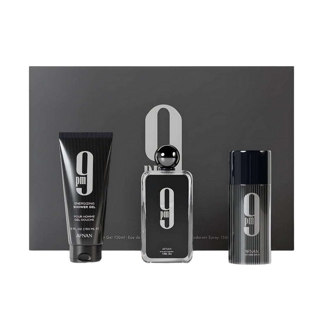 Afnan 9 PM Rebel Unisex Luxury Perfume Gift Set Eau De - Afnan Official Imagery - 7