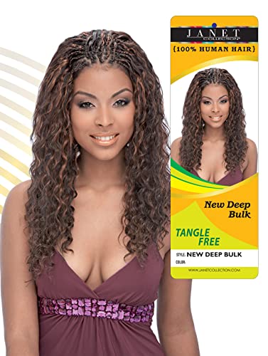 JANET COLLECTION New Deep Bulk 100 Human Hair Braid Crochet - Janet Collection Official Imagery - 1