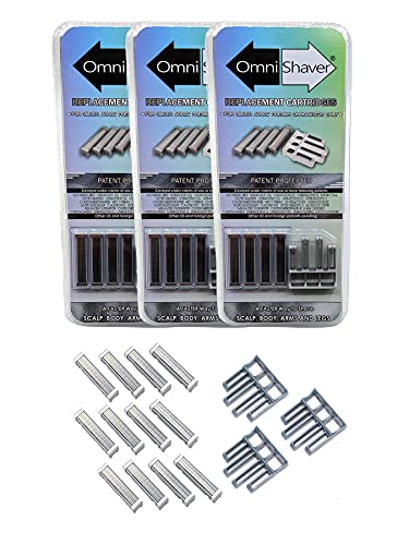 3 Pack Premium Omnishaver Replacement Cartridge Refill Kit - OmniShaver Official Imagery - 1
