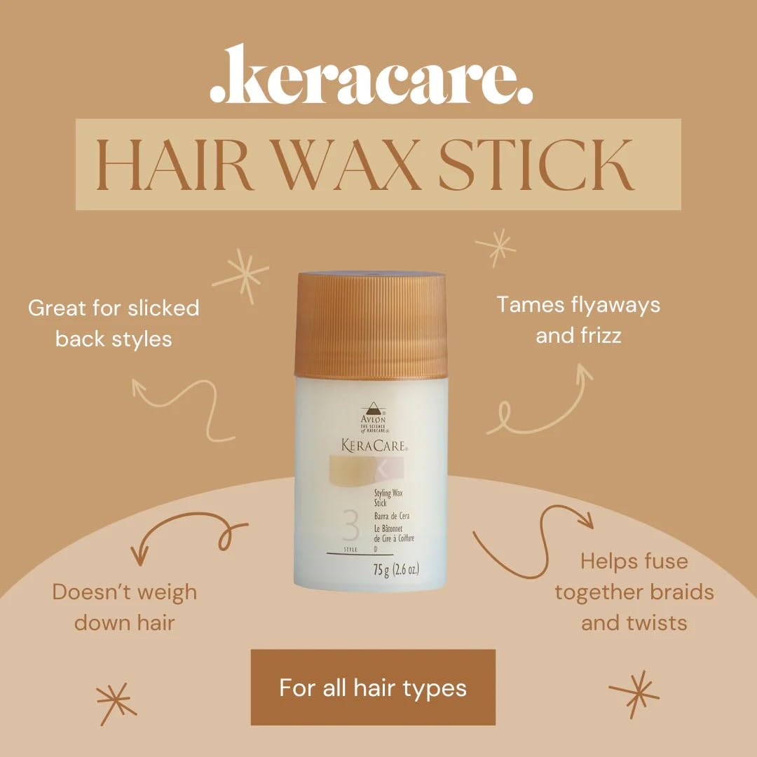 KeraCare Hair Wax Stick 2 6oz – packaging and label
