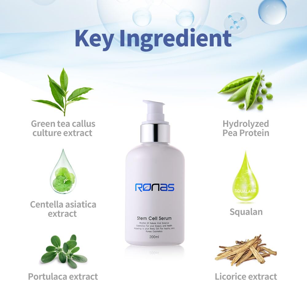 Ronas Stem Cell Serum Korean Facial Moisturizer with - BabyFaceDiary Official Imagery - 5