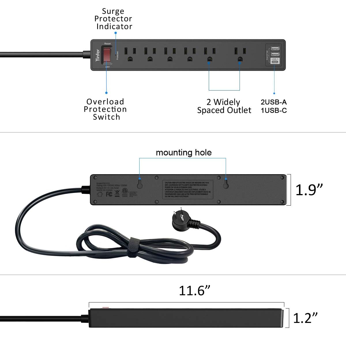 Yintar – Power Strips on display