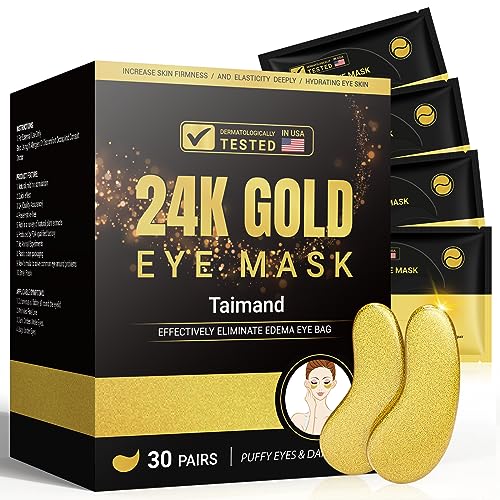 Taimand Under Eye Patches 24K Gold Eye Mask for Dark Circles