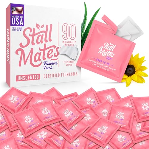 Stall Mates Feminine Fresh Flushable Wipes PH Balanced 90 - Stall Mates Official Imagery - 1