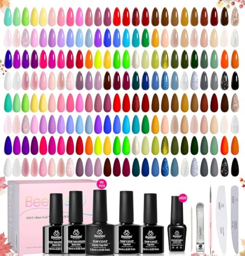 Beetles 110 PCS Gel Nail Polish Set Fall Gel Polish Kit 100 - beetles Gel Polish Official Imagery - 1