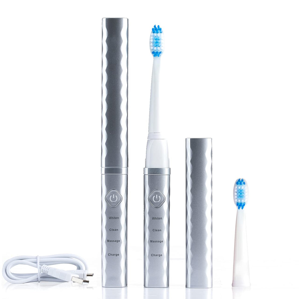 Pop Sonic USB Charge Anywhere Toothbrush Bonus 2 Pack - Pop Sonic Official Imagery - 3