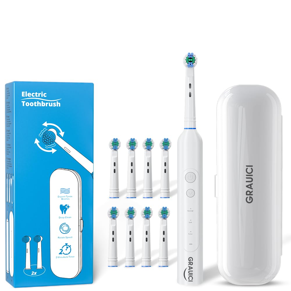 Deep Clean Rechargeable Electric Powered Toothbrush - GRAUICI Official Imagery - 2
