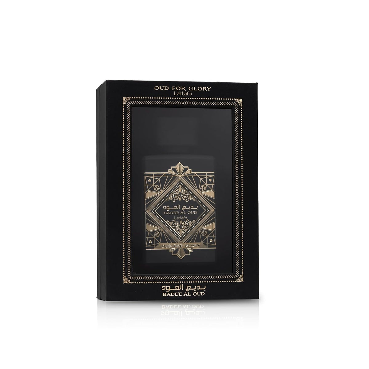 Lattafa Perfumes Bade e Al Oud Oud for Glory for Unisex Eau – close-up detail