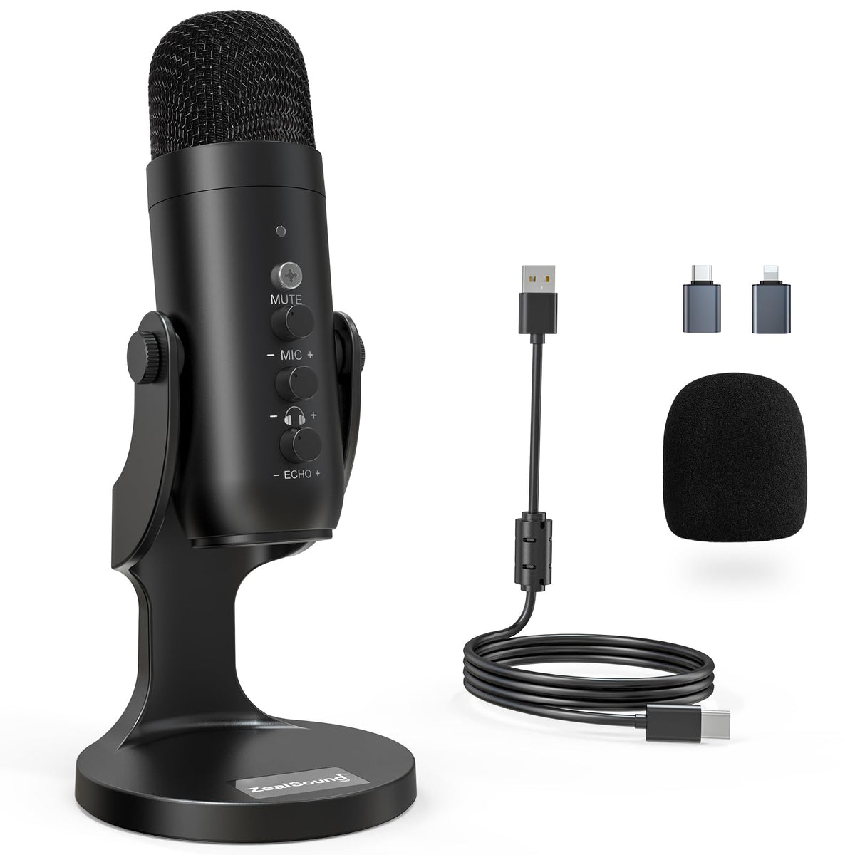 ZealSound Podcast Microphone for PC Noise Cancellation USB – product photo (Multipurpose)