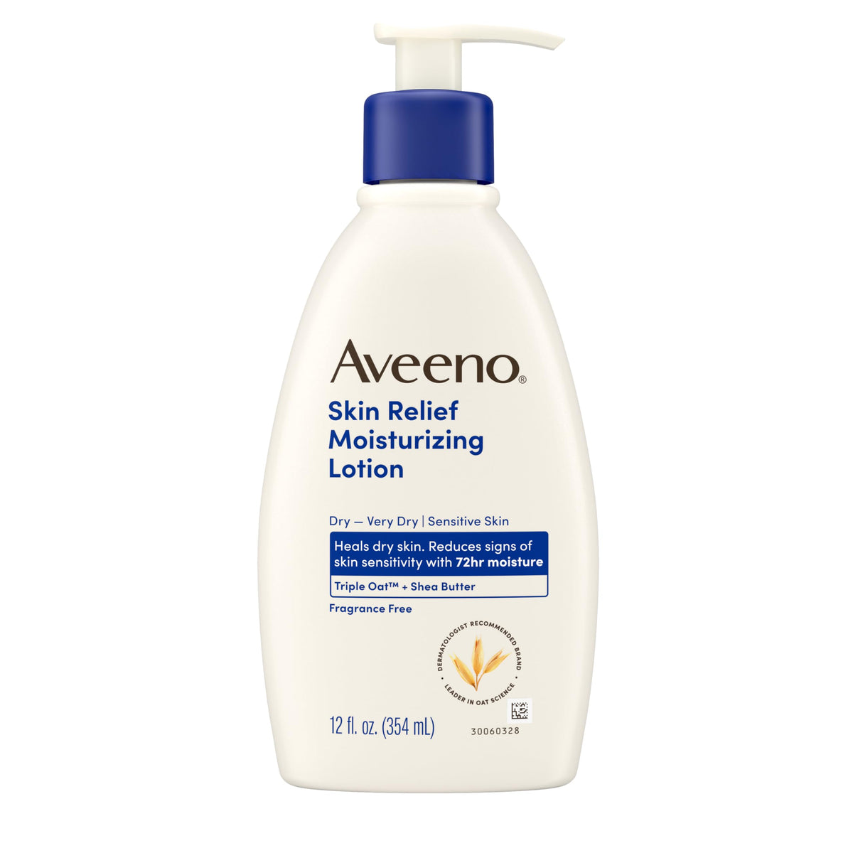 Aveeno Skin Relief Moisturizing Lotion Fragrance Free 12 fl – product photo (Lotions)