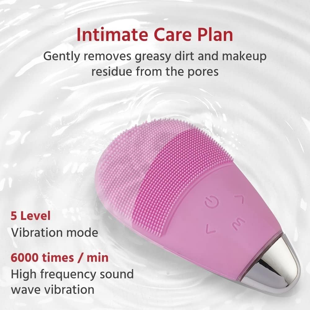 Facial Cleansing Massager Brush Rechargeable Electric - Premium Selection Official Imagery - 3