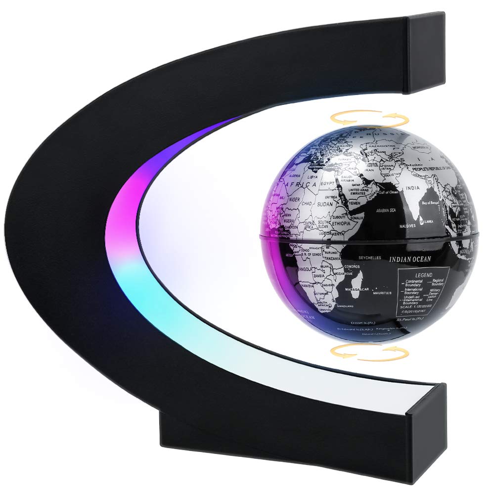 Magnetic Levitating Globe with LED Light - MOKOQI Official Imagery - 1