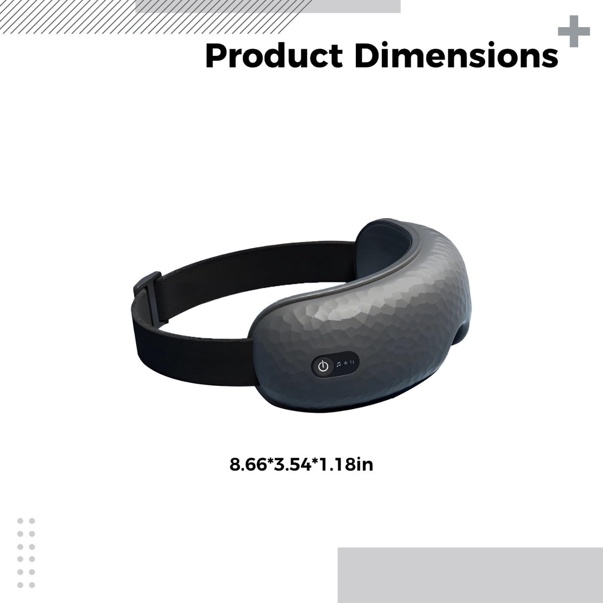 Portable Eye Massager with Heat Wireless Music Comfort - Vestamore Official Imagery - 4