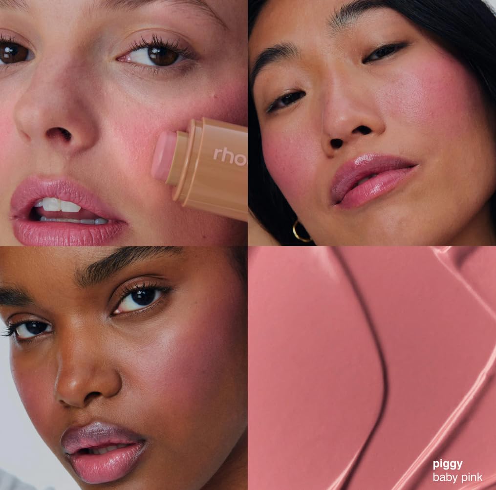 Rhode Pocket Blush Buildable Hydrating Cream Blush Piggy - Rhode Official Imagery - 2